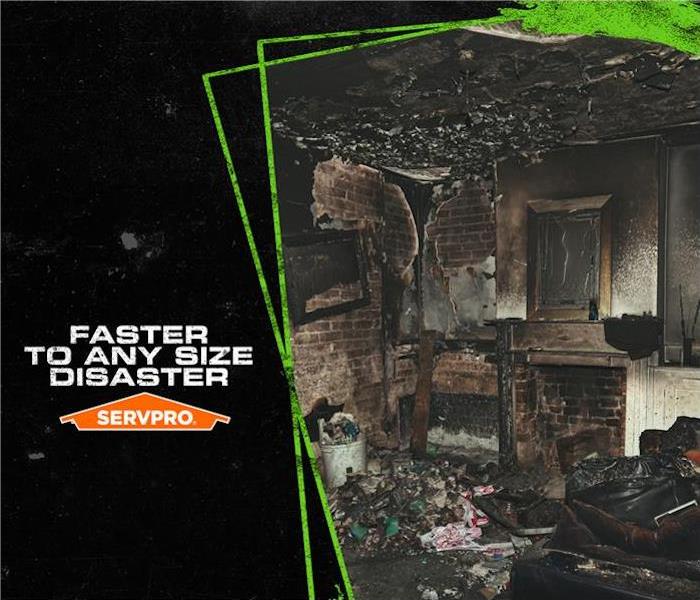 Before and After fire damage servpro poster